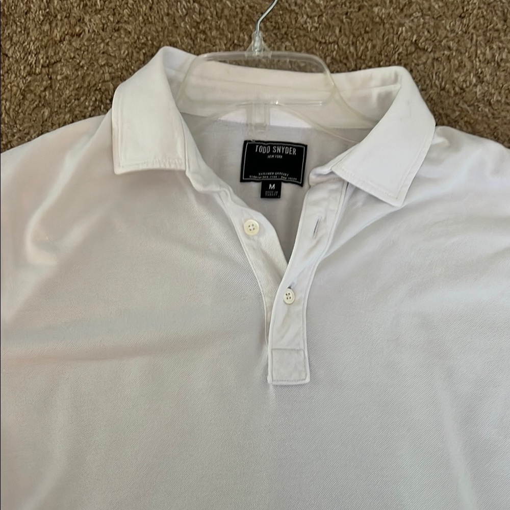Todd Snyder Men's White Polo Shirt